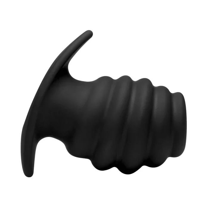 Hive Ass Silicone Ribbed Hollow Anal Plug in Large - Image 4
