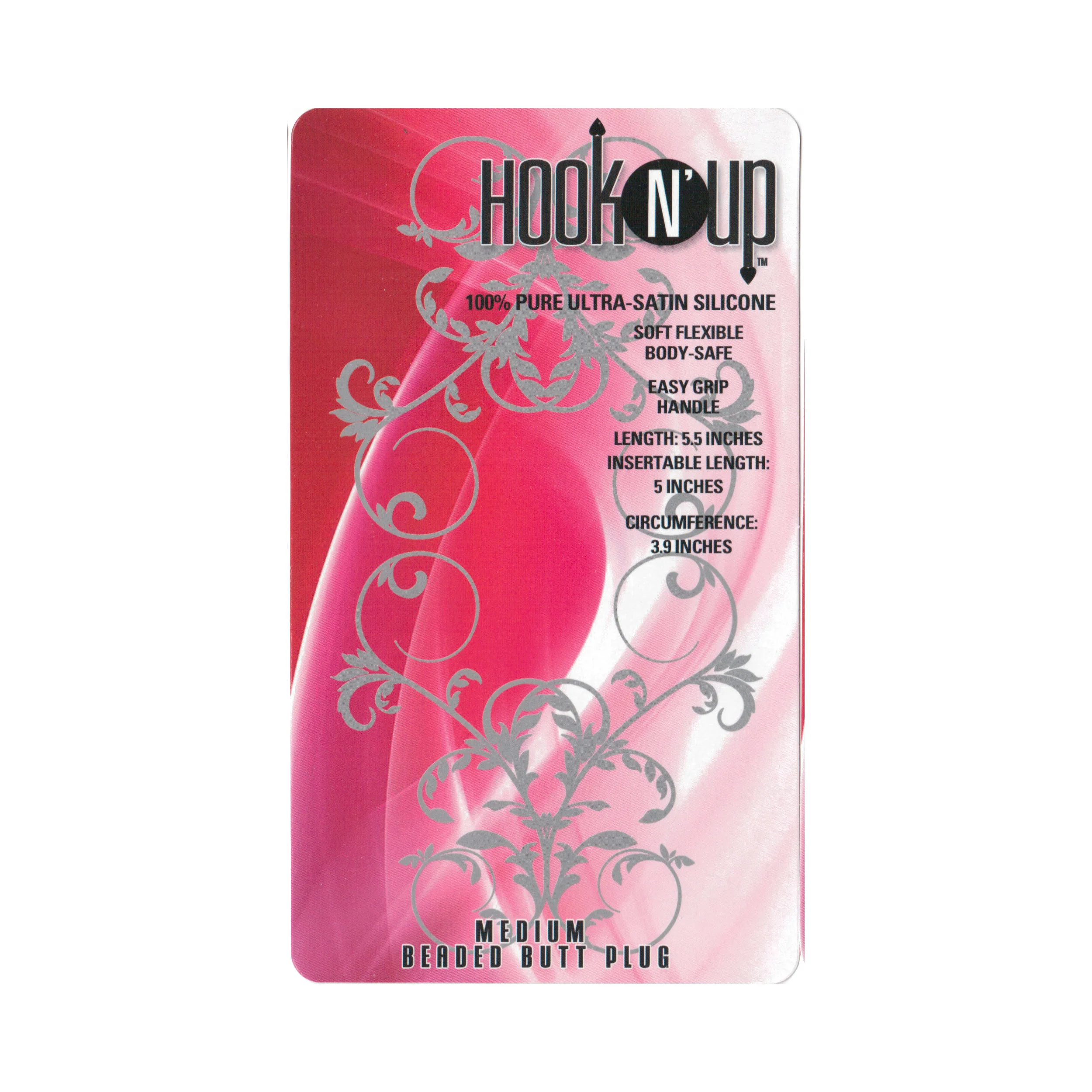 Hook N' Up Medium Beaded Anal Plug - Purple - Image 3