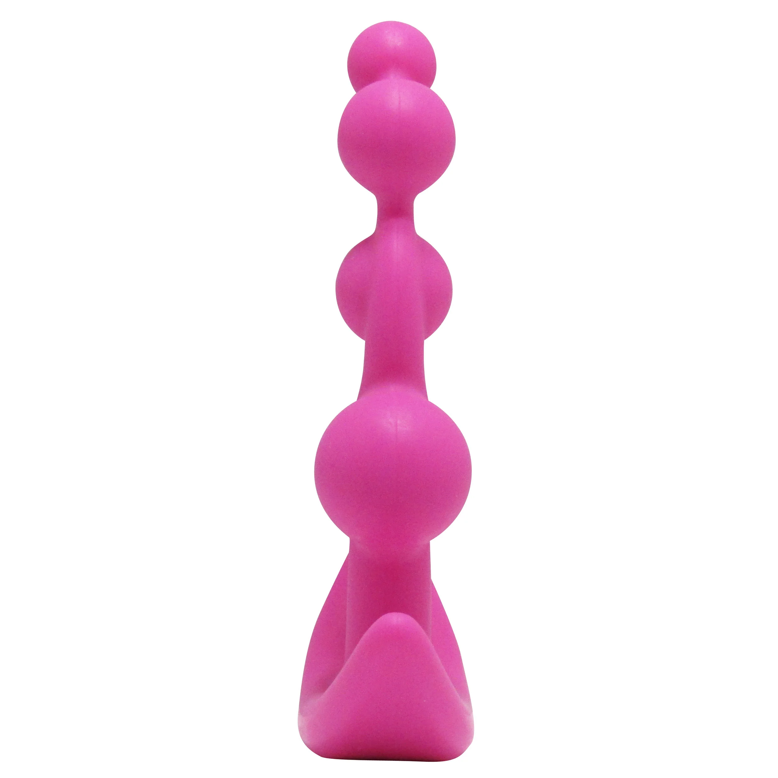 Hook N' Up Sm Beaded Anal Plug - Pink - Image 2