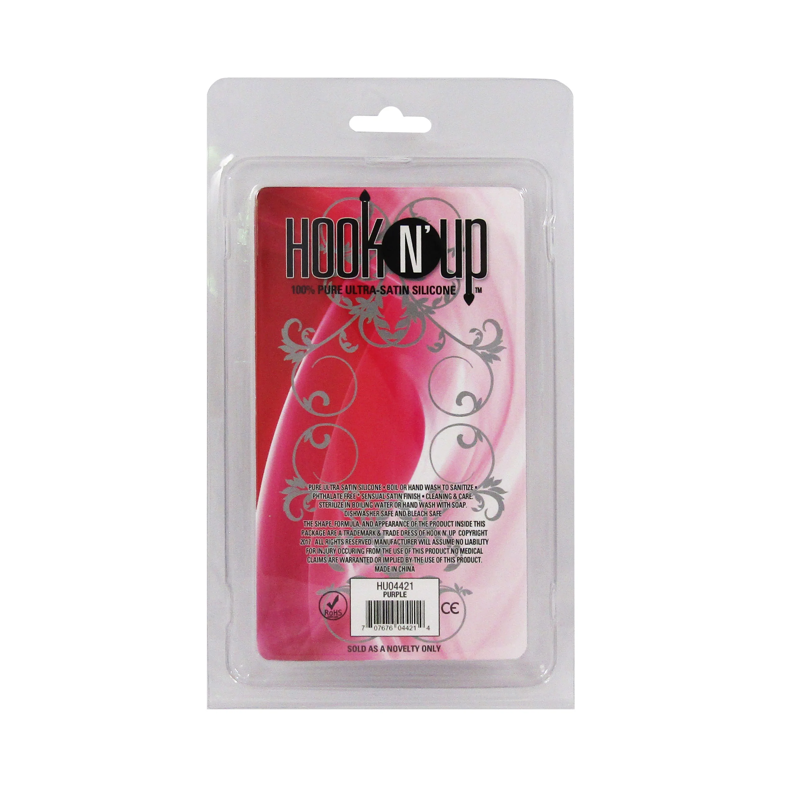 Hook N' Up Small Beaded Anal Plug - Purple - Image 4