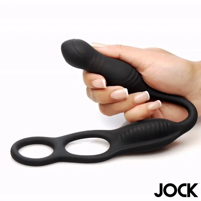 Hyper Thrusting and Vibrating Anal Plug with C-Ring - Image 2