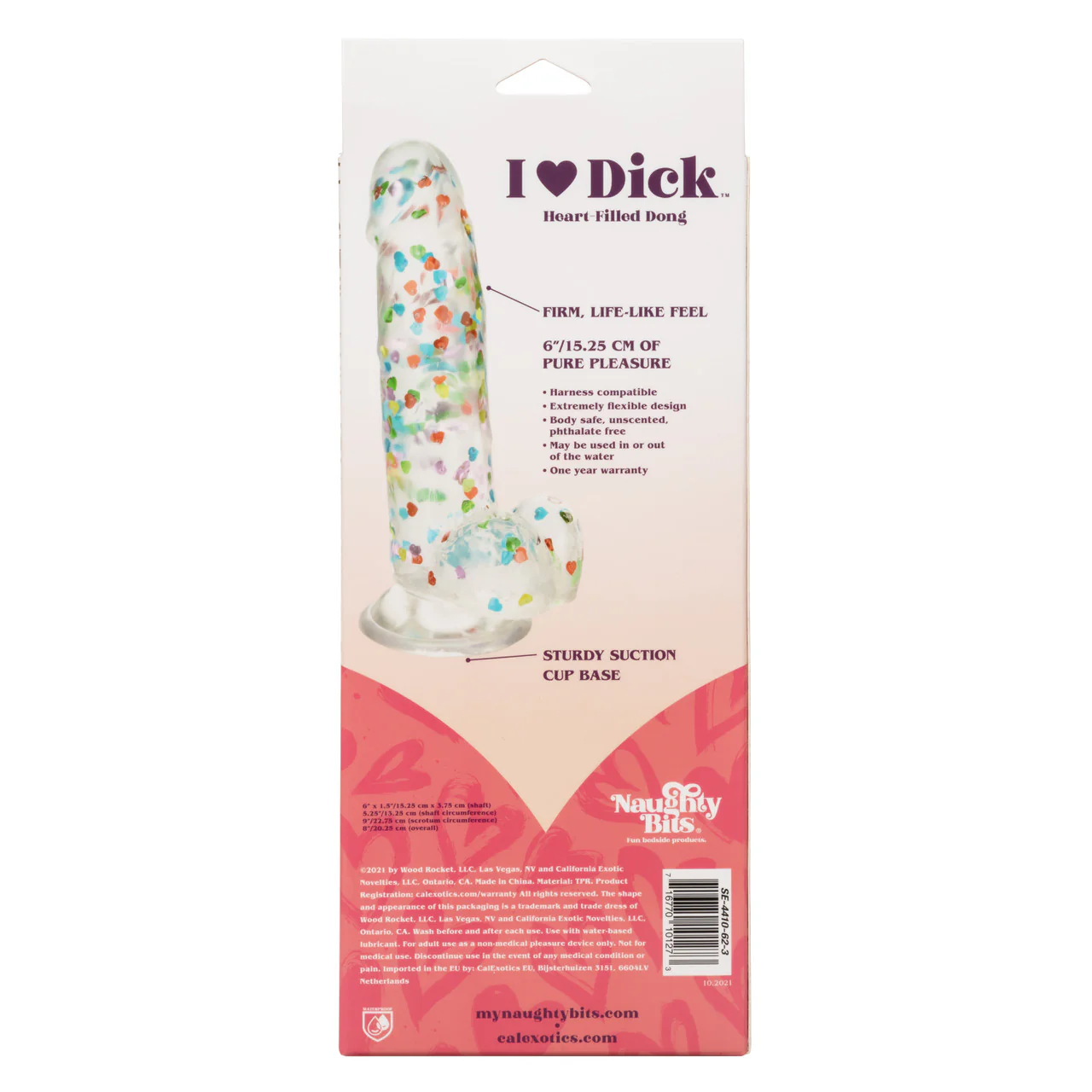 I Love Dick Confetti Hearts Dong - Image 4