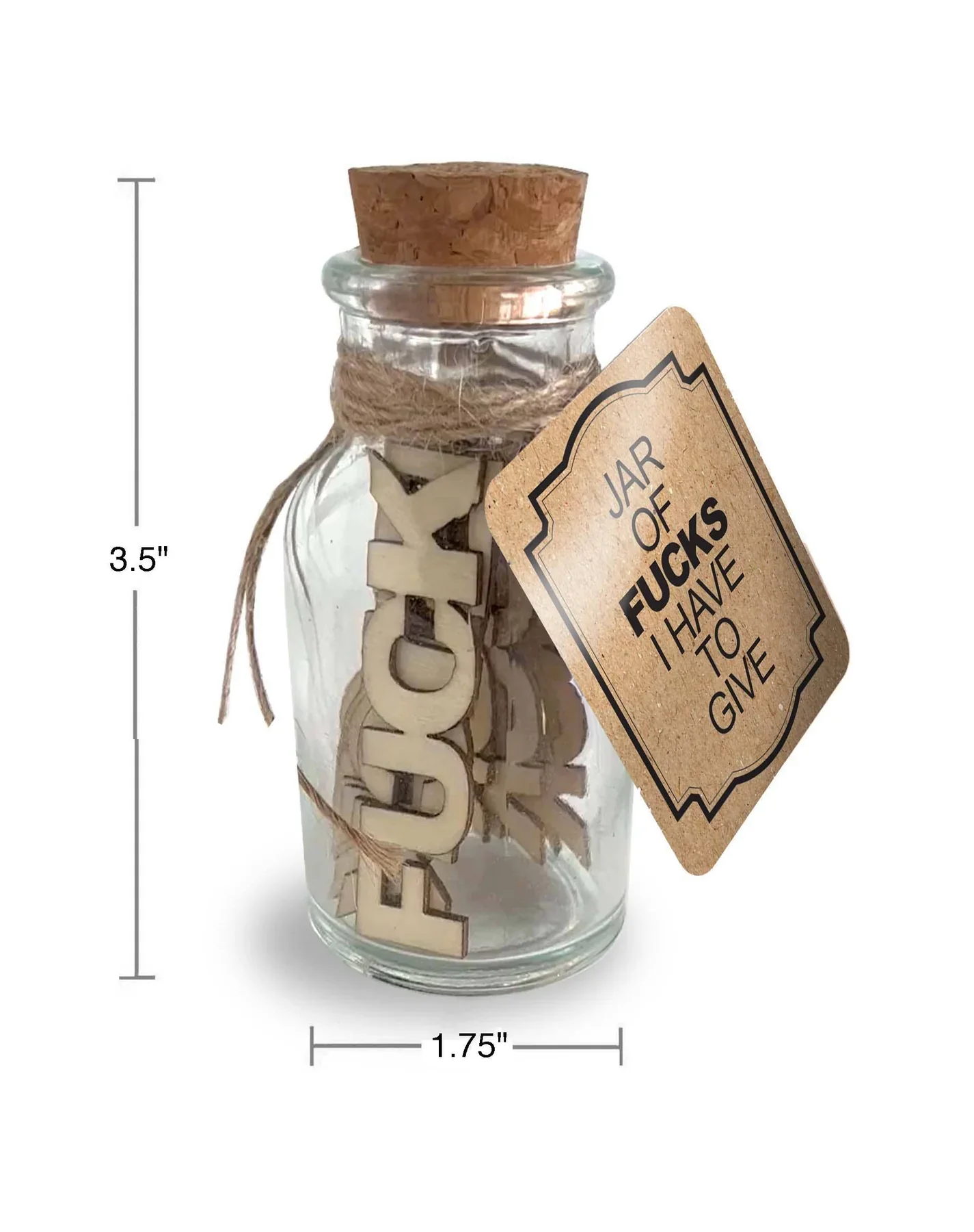 Jar of F*cks I have to Give Bottle