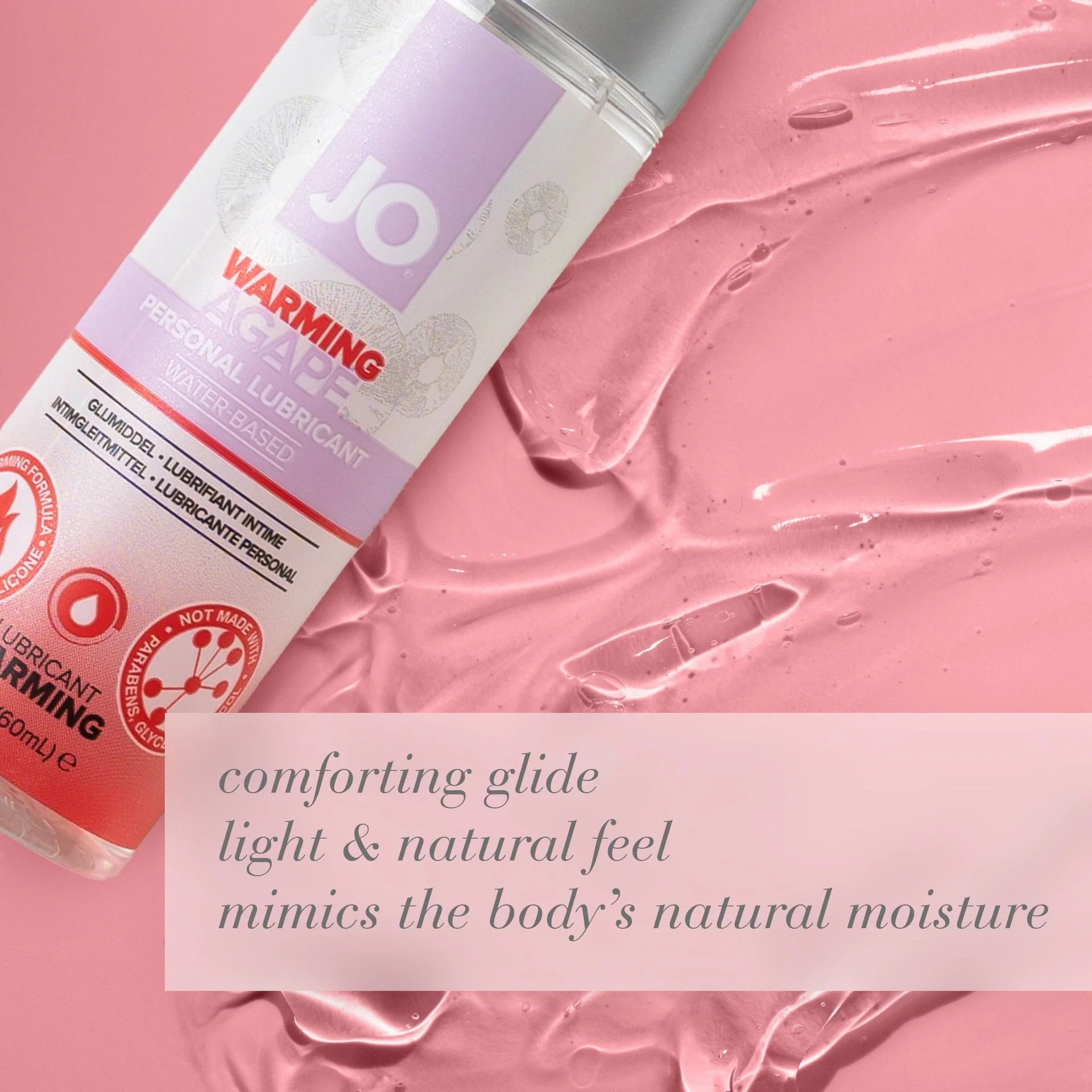 JO Agape Warming Lube - 2 oz - Image 3
