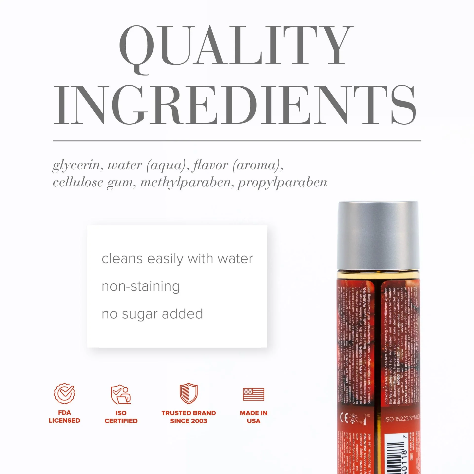 JO® H2O - Strawberry Kisses Lube - 1 oz - Image 2