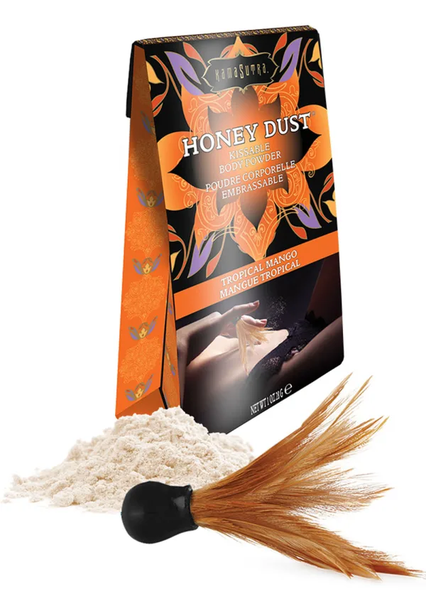 Kama Sutra Honey Dust Tropical Mango Body Powder 1oz