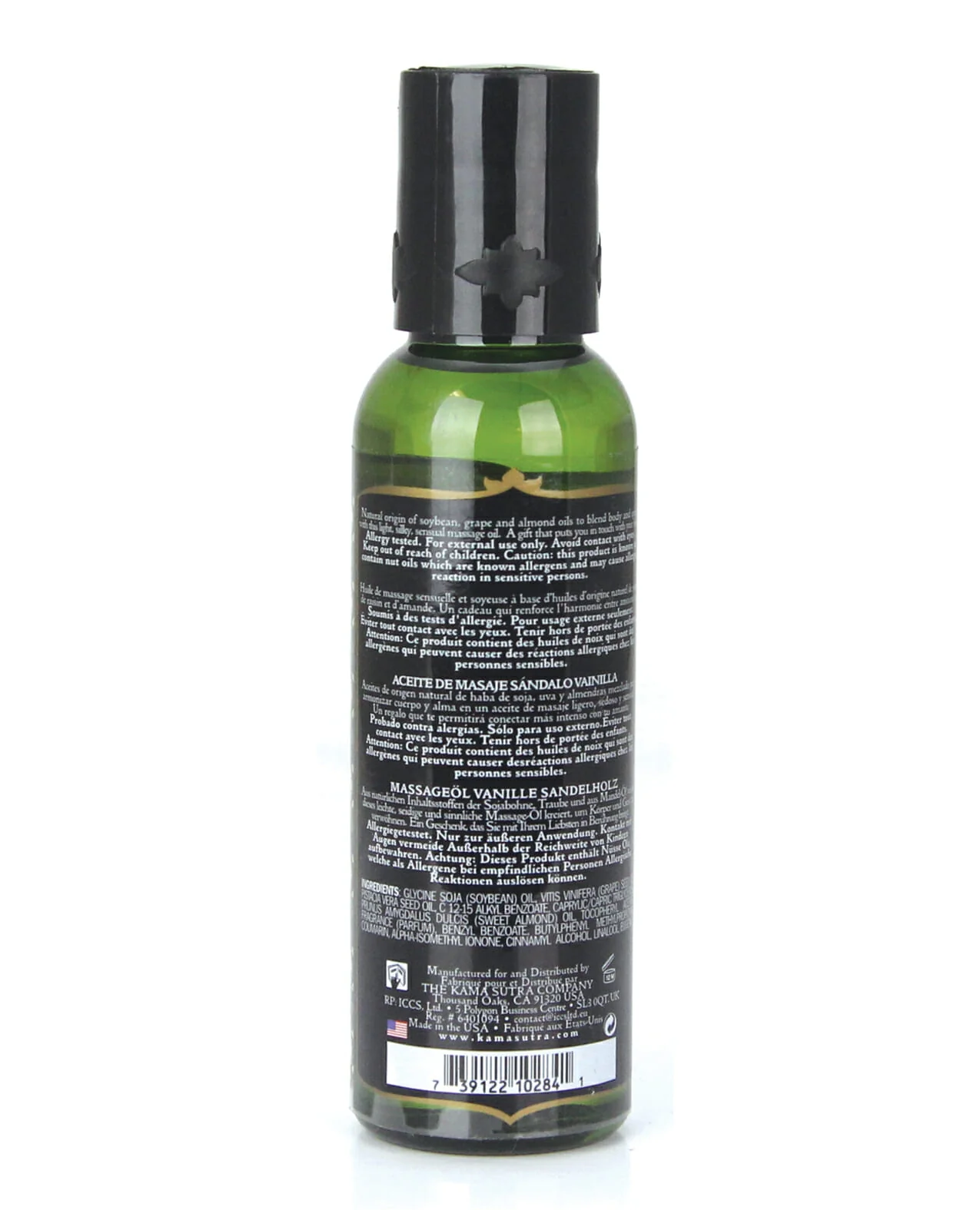 Kama Sutra Naturals Vanilla Sandalwood Massage Oil  - 2 oz - Image 2