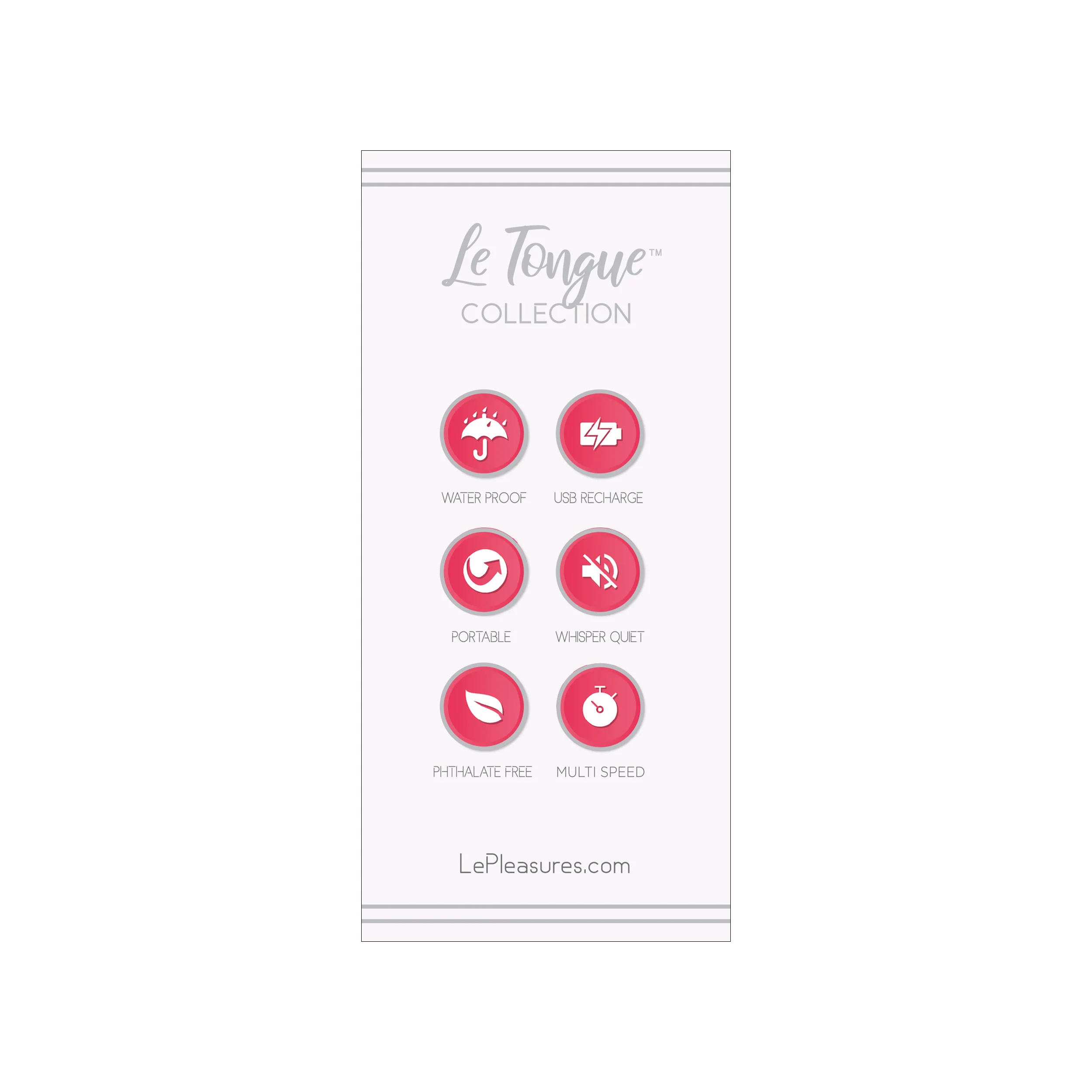 THE LE TONGUE LEVRES VIBRATING TONGUE MASSAGER - RED - Image 3