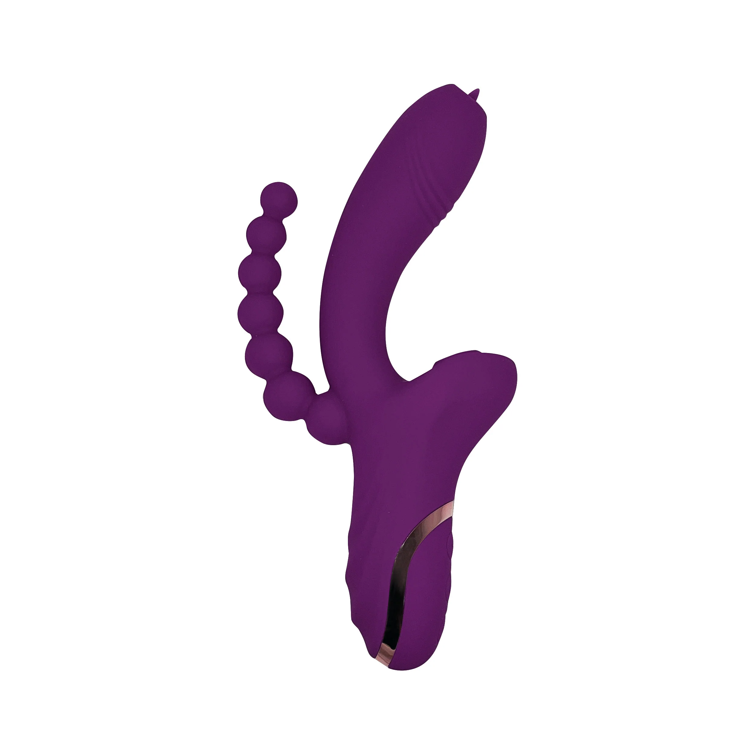 THE LE TROIS EXTREME TRIPLE ACTION VIBRATOR - PURPLE - Image 5