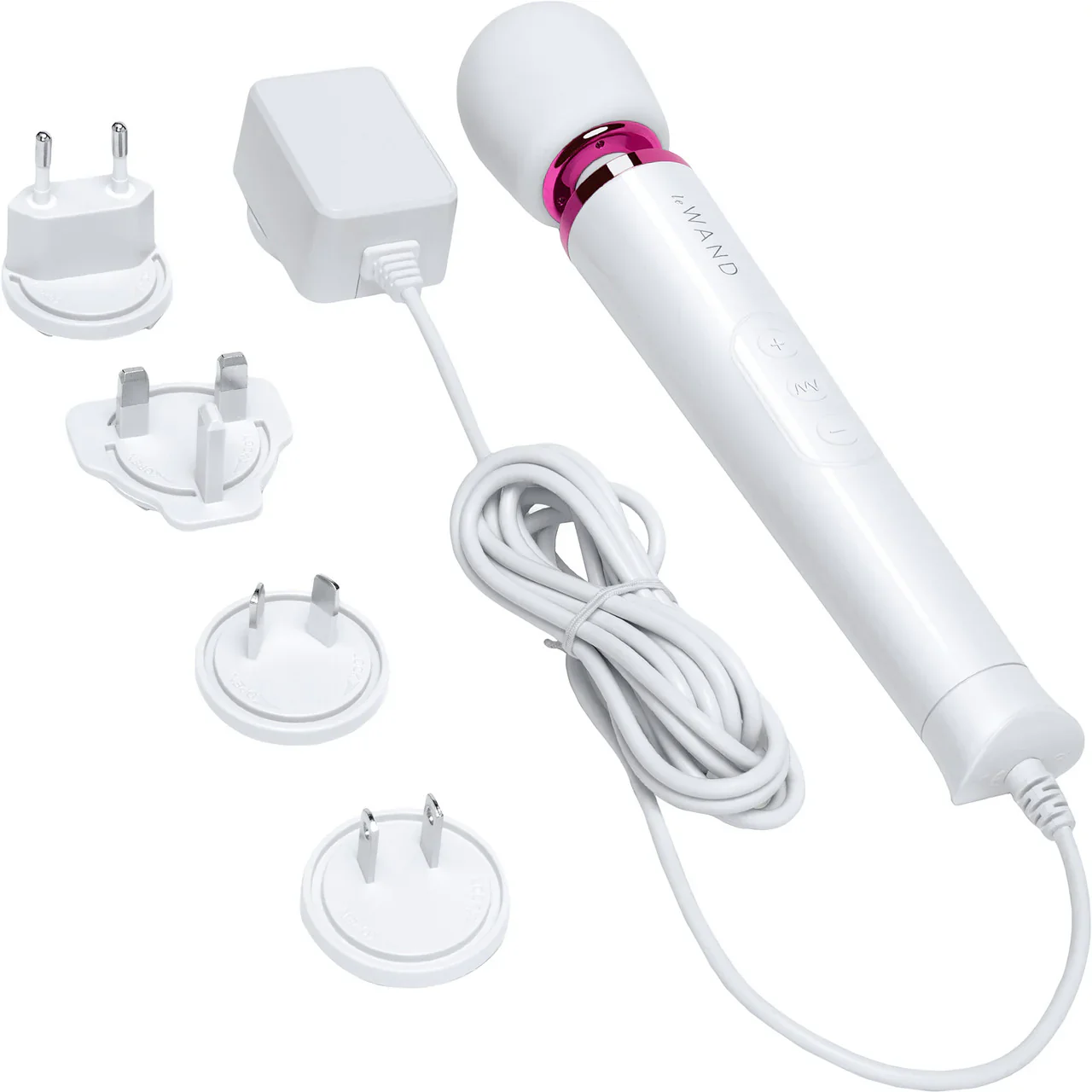 Le Wand Petite Plug-In Massage Wand Vibrator in White - Image 5