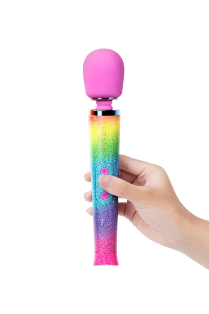 Le Wand Petite Rechargeable Vibrating Massage Wand, Rainbow - Image 6