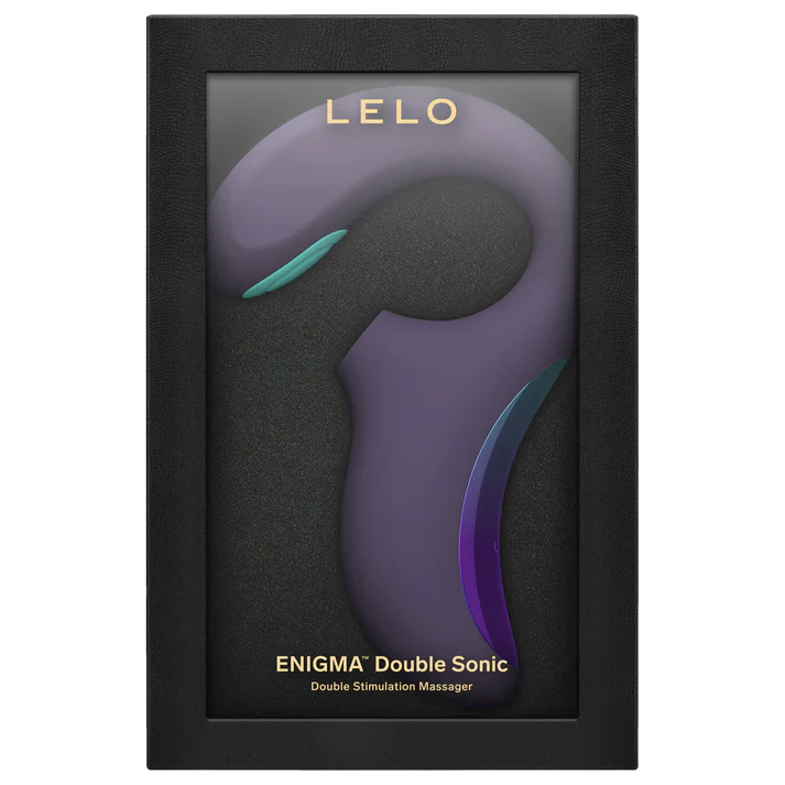 Lelo Enigma Double Sonic Double Stimulation Massage Vibrator in Purple - Image 3