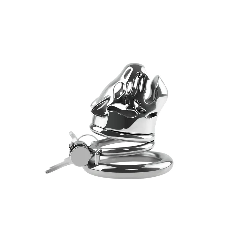 Lioness 2.1" Male Chastity Cage Cock Cage by Metal Pleasure Play - Image 7