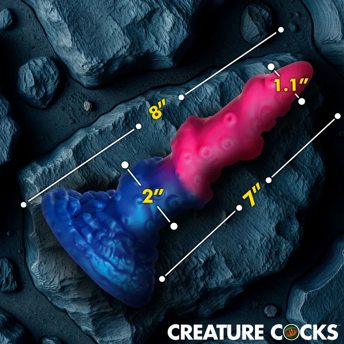 Lord Kraken Vibrating Glow-in-the-Dark Silicone Dildo by Creature Cocks - Image 4