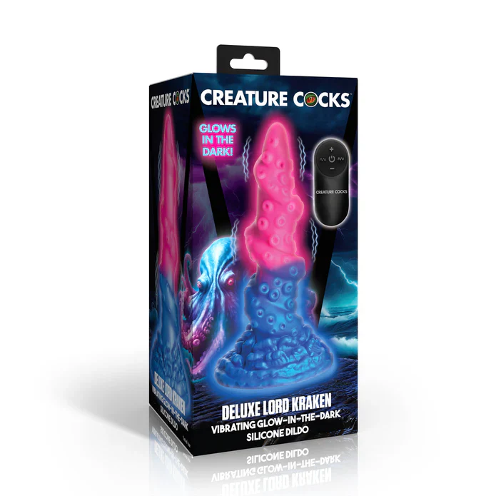 Lord Kraken Vibrating Glow-in-the-Dark Silicone Dildo by Creature Cocks - Image 5