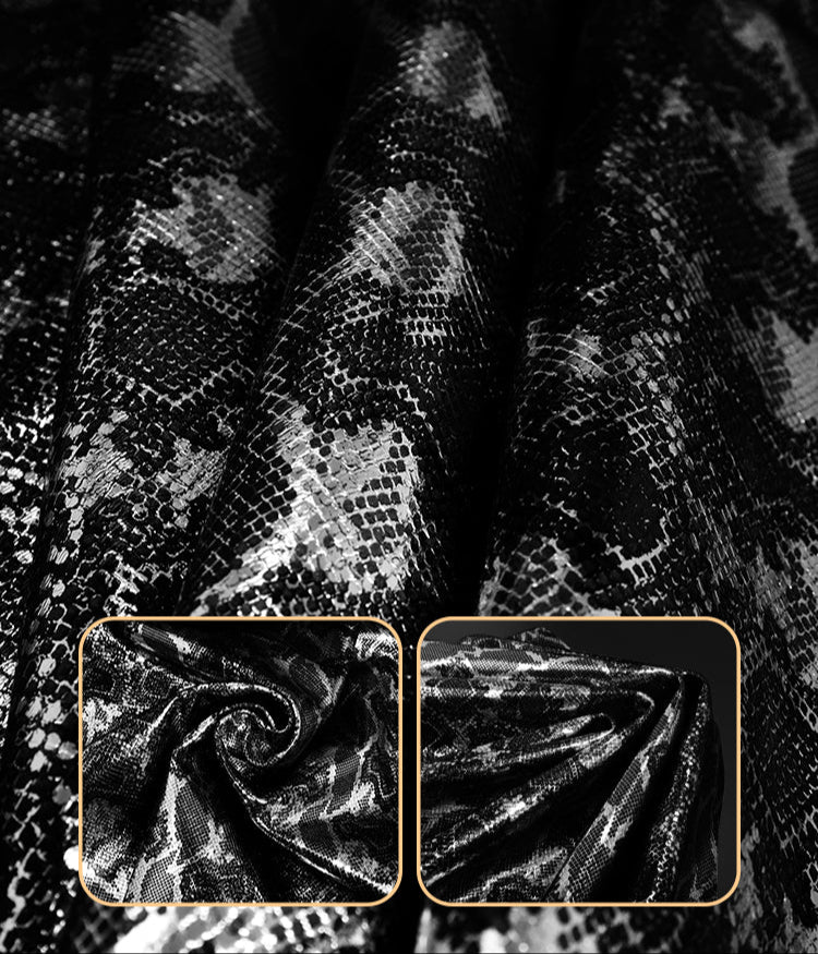 Luxe Bondage Box Set in Black & Silver Snakeskin by Fetish Pleasure Play - Image 13