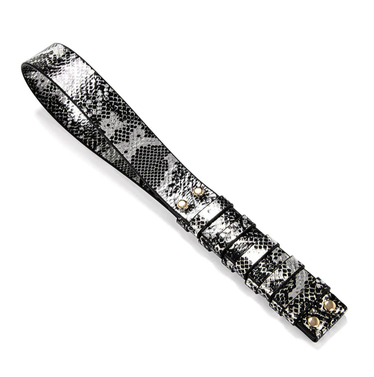 Luxe Bondage Box Set in Black & Silver Snakeskin by Fetish Pleasure Play - Image 3