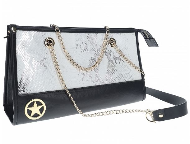 Luxury Traveler Bondage Collection in White Faux Snakeskin with Bag - Image 3