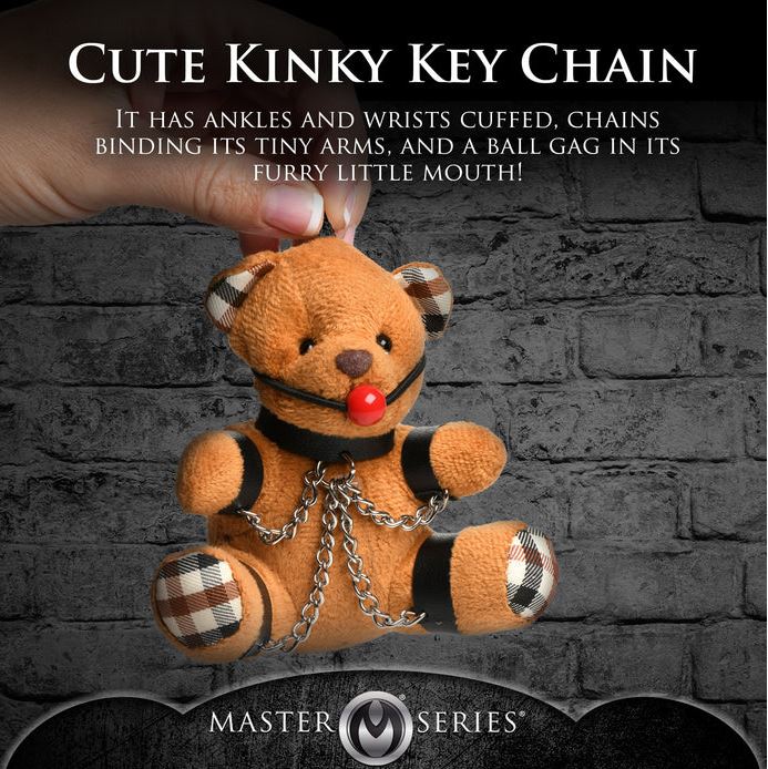 Master Series Gagged Plush Teddy Bear Keychain - Image 5
