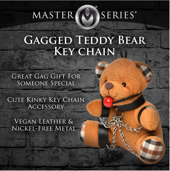 Master Series Gagged Plush Teddy Bear Keychain - Image 7