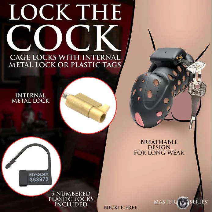 Master Series Lock Down Chastity Cock Cage - Image 3