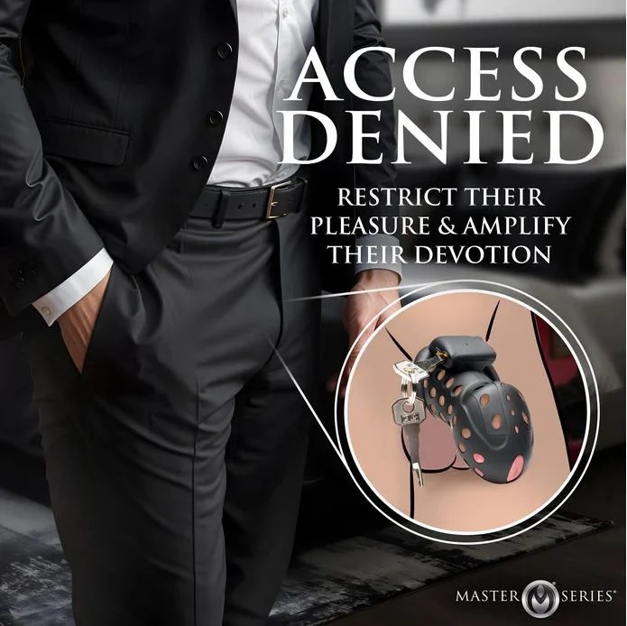 Master Series Lock Down Chastity Cock Cage - Image 4