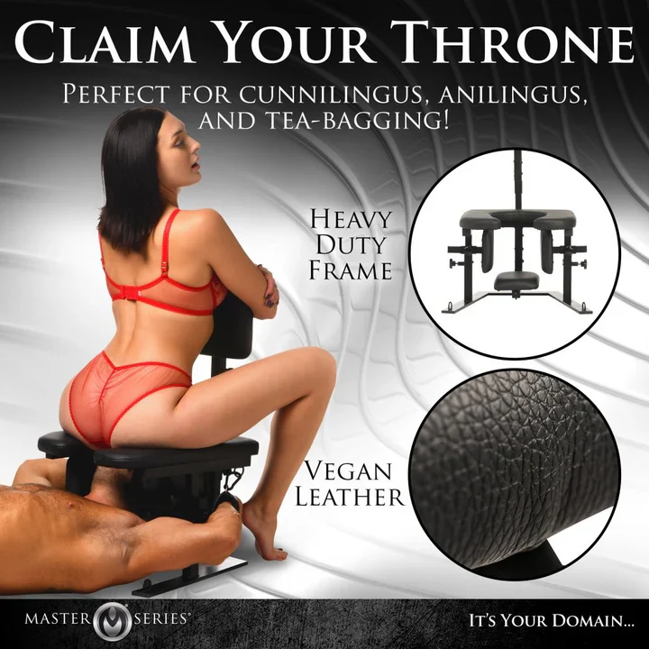 Master Series Pleasure Throne Oral Sex Chair - Image 5