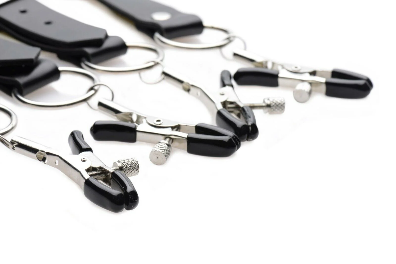 Master Series Spread Labia Spreader Straps - Black - Image 3