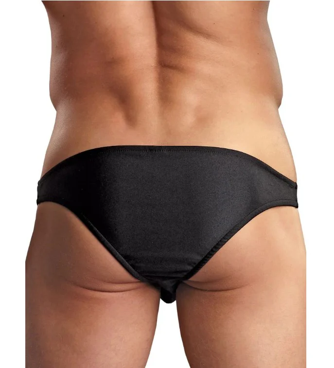 Men's Hot Lips Bikini, Black, One Size - Image 4