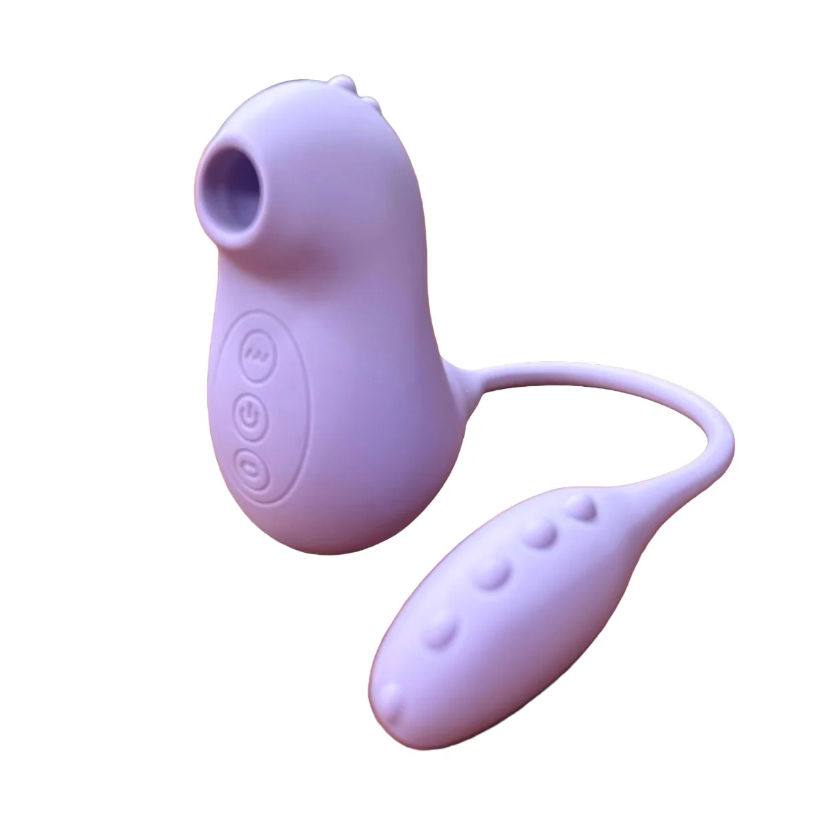 Nessi+ Suction Monster with Vibrating Egg in Lavender - Image 2