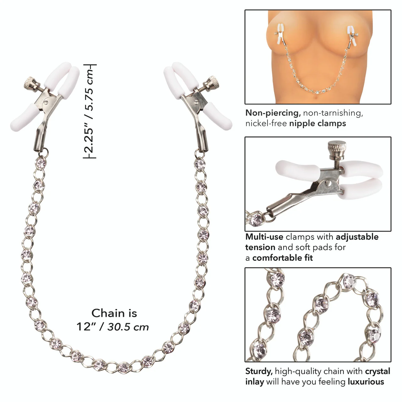 Nipple Play Crystal Chain Nipple Clamps - Image 5