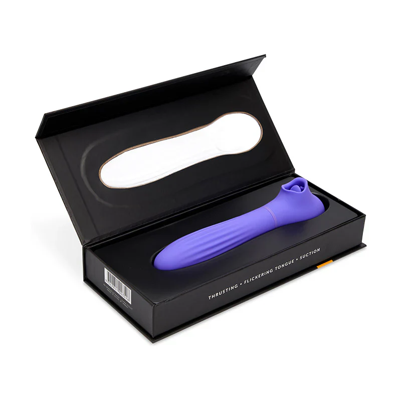 Nu Sensuelle Daisy Triple Action Thrusting Suction Vibe in Purple - Image 5