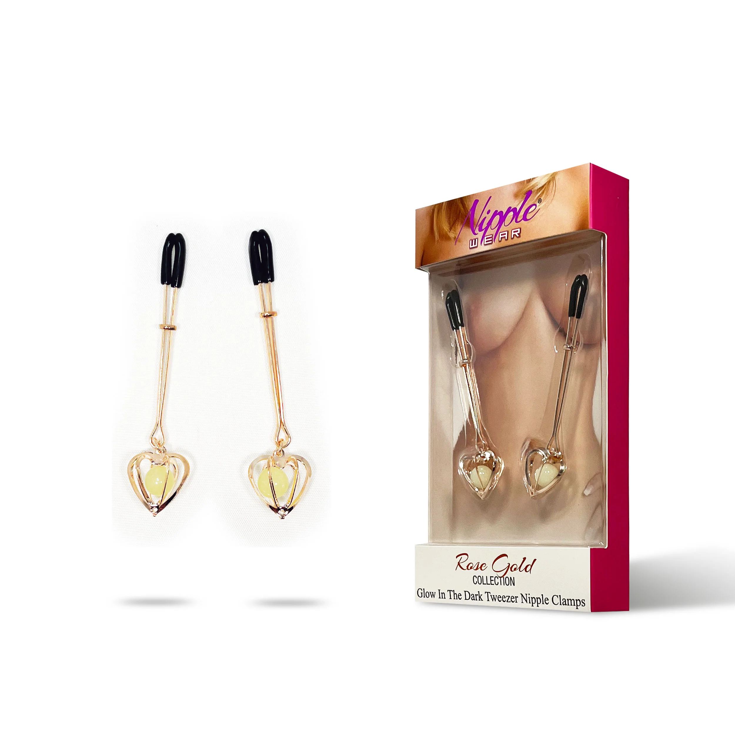 NW RG GND HEART NIPPLE CLIPS - Image 3