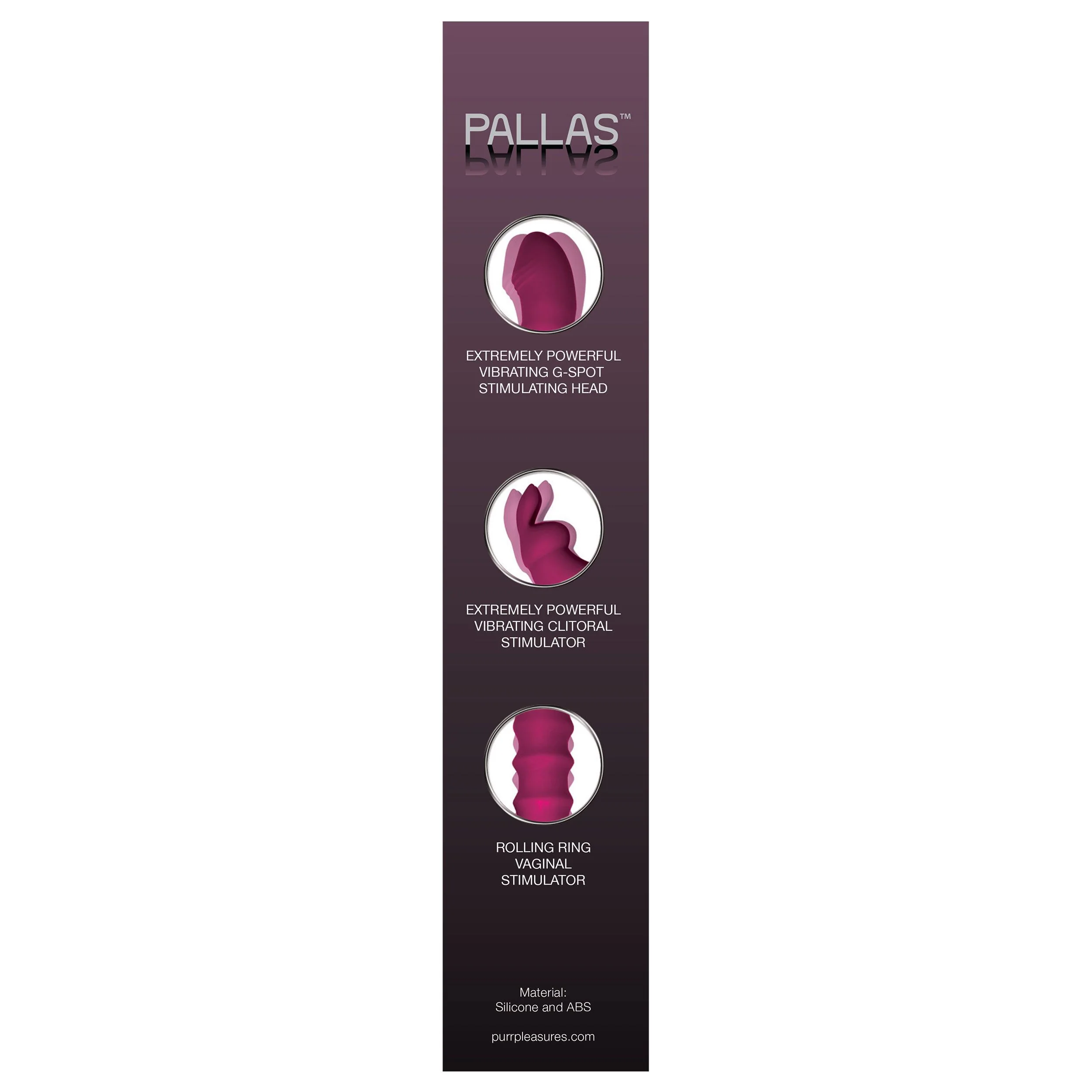THE PALLAS TRIPLE ACTION MASSAGING SHAFT RABBIT VIBRATOR - Image 3