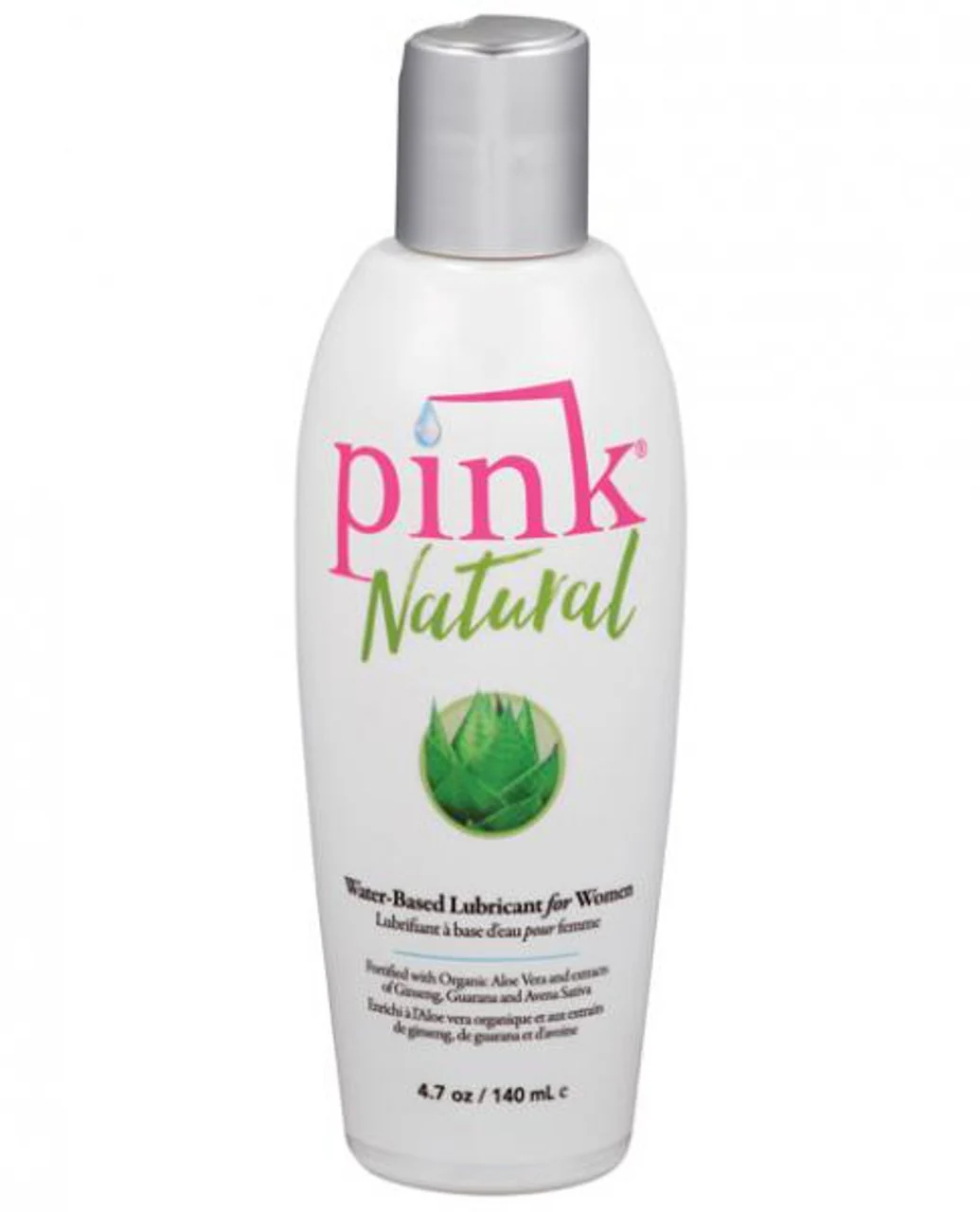 Pink Natural Water-Based Personal Lubricant - 4.7oz