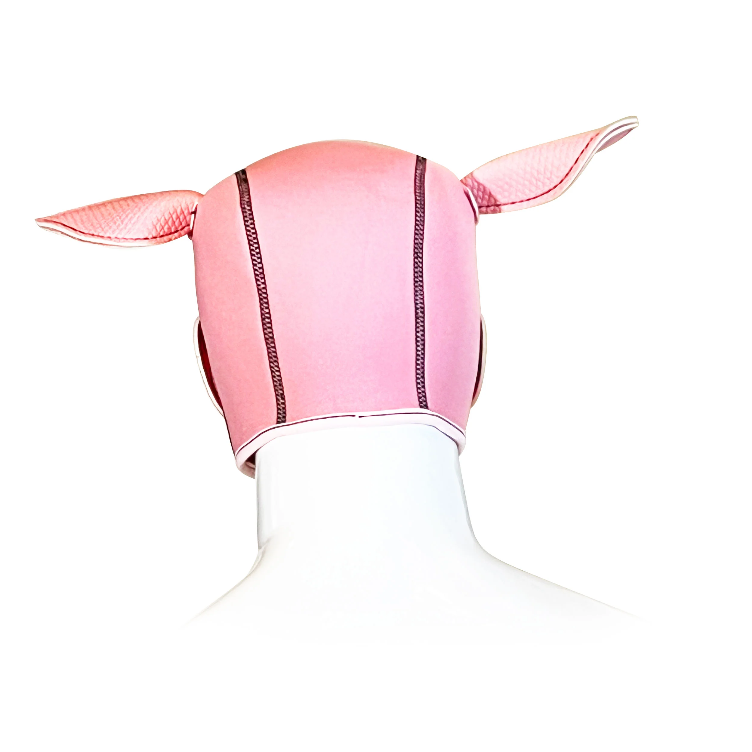 Pink Pig Neoprene Confining Hood by Fetish Pleasure Play - Image 5