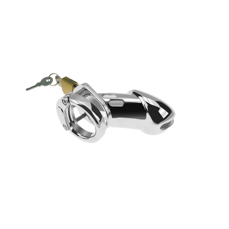 Pinned Down 3.3" Male Chastity Cage Cock Cage by Metal Pleasure Play - Image 6