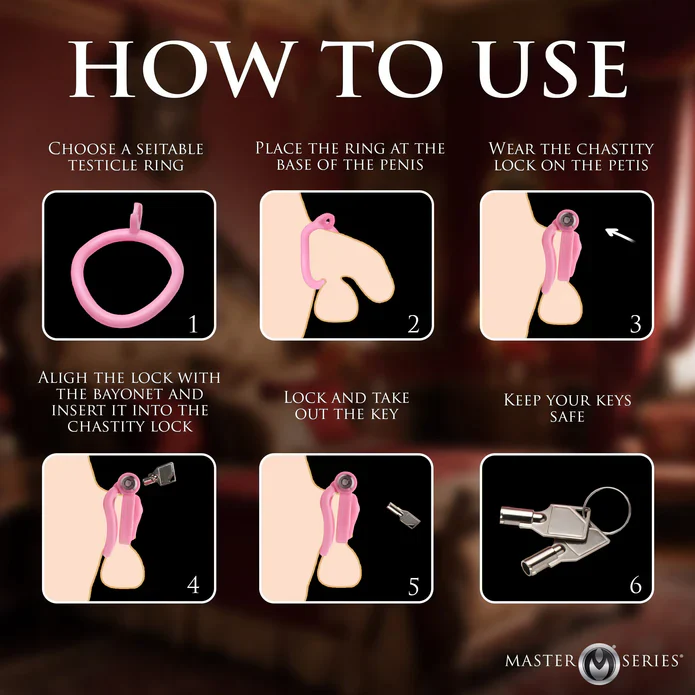 Pussification Pink Vulva Sissy Chastity Cage - Image 3