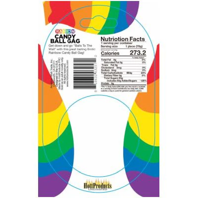 Rainbow Candy Ball Gag - Image 3