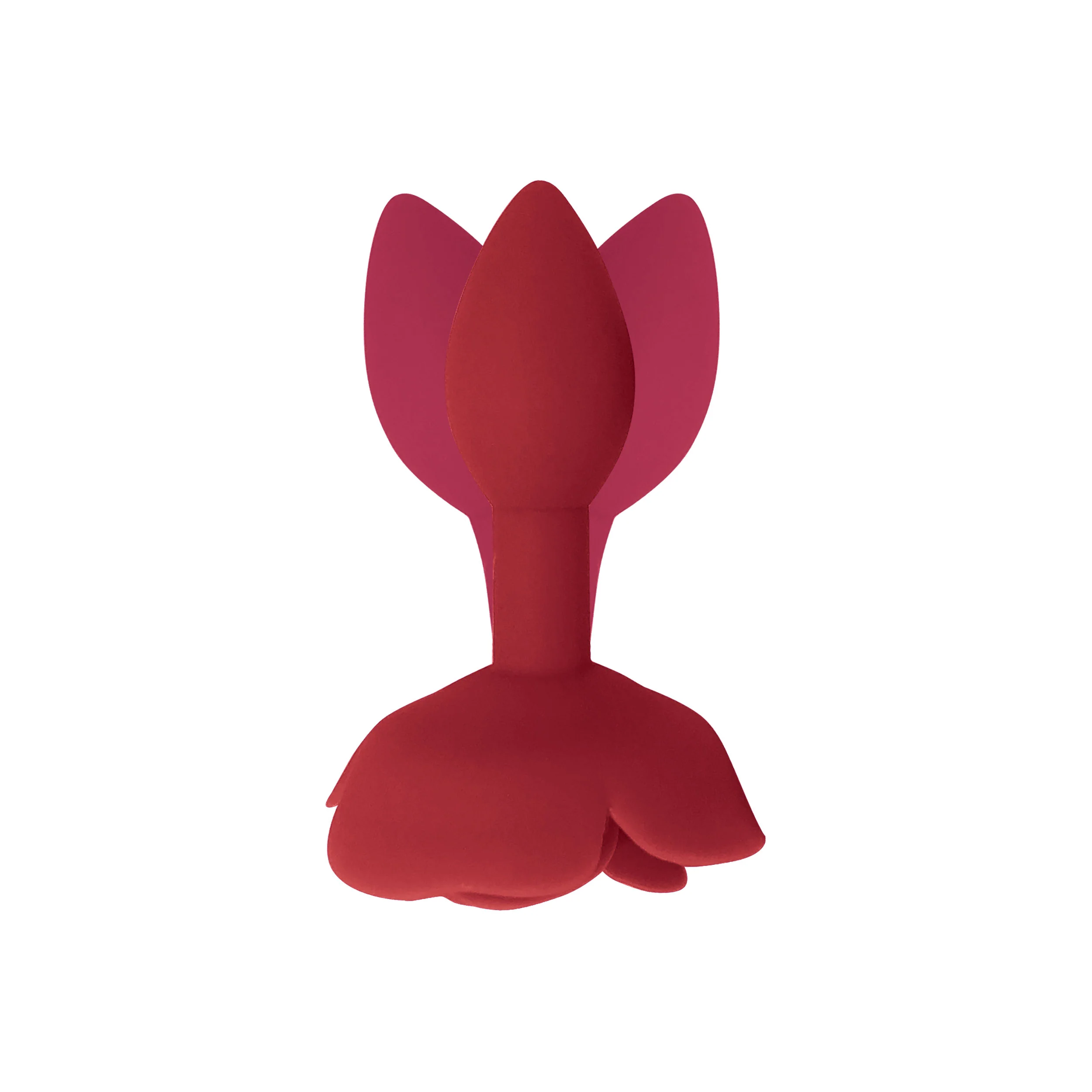 Red Rose Silicone Butt Plug - Image 3