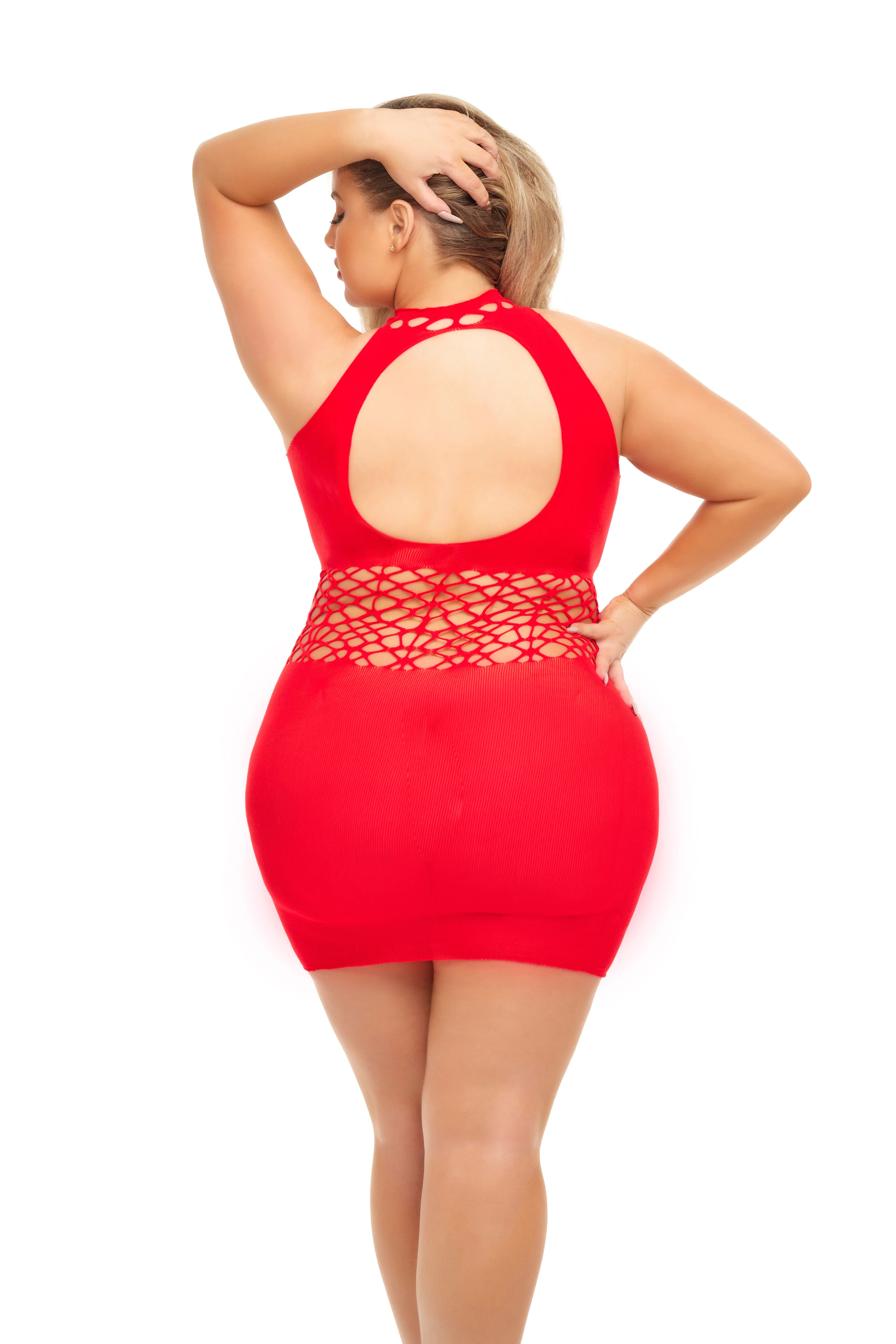 Rich B Phase Dress, Red, Queen O/S - Image 2