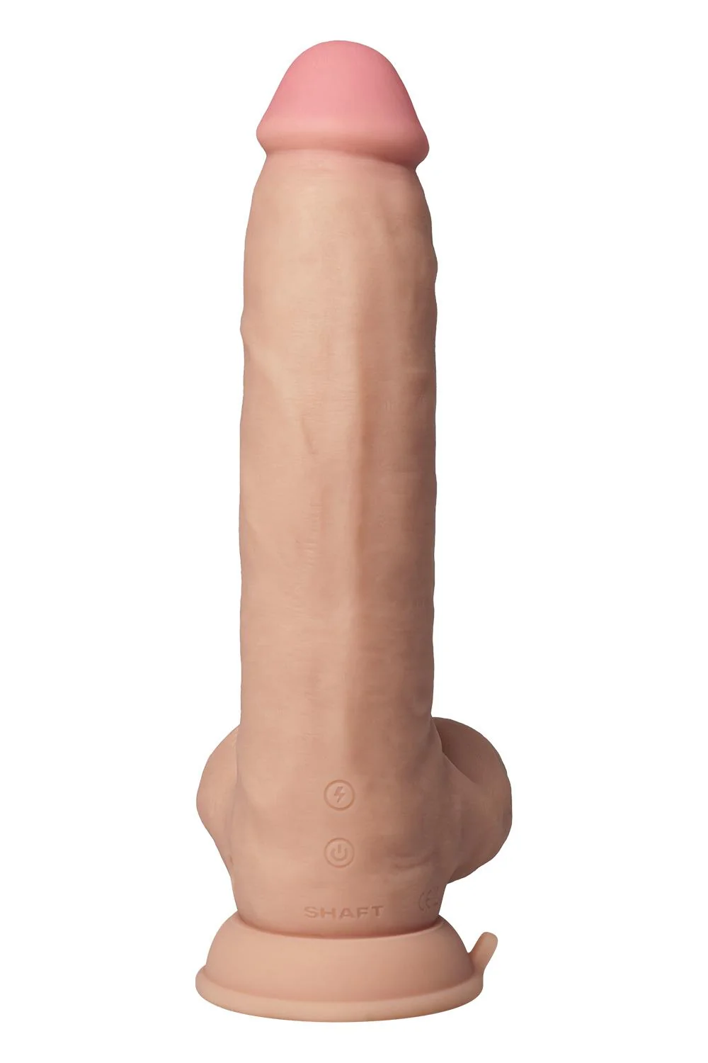 Shaft Vibrating Dildo Model C - 9.5" in Pine - Image 2