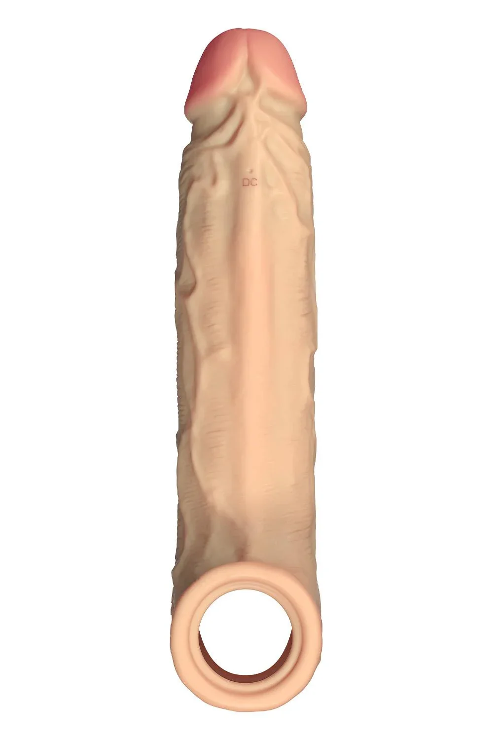 Shaft Vibrating 8.8" Penis Sheath in Size 2 - Pine - Image 4