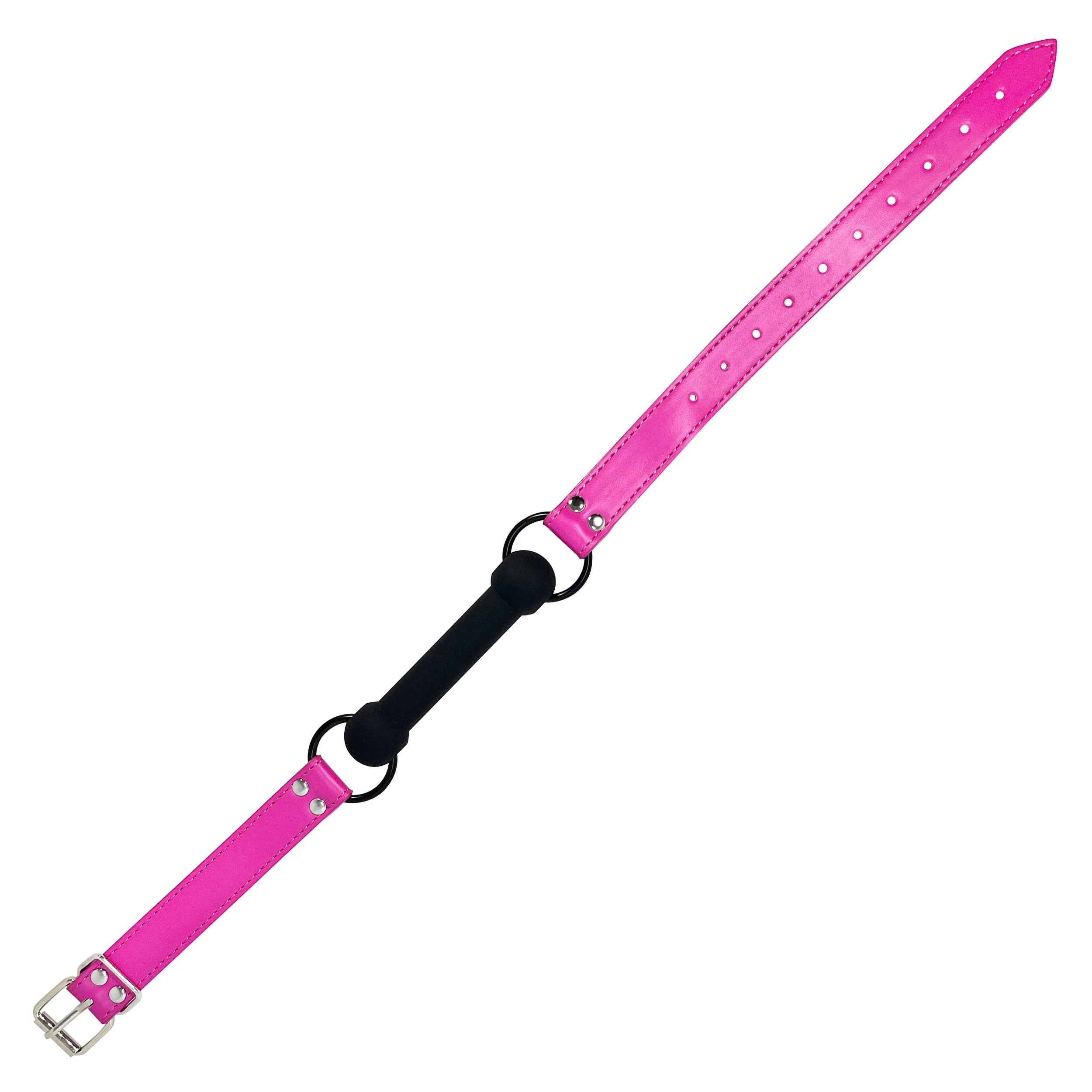 Silicone Bite Gag by Fetish Pleasure Play in Pink - Image 5