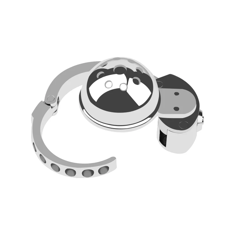 Silver Helmet Adjustable Flat Pack Chastity Cage by Metal Pleasure Play - Image 2