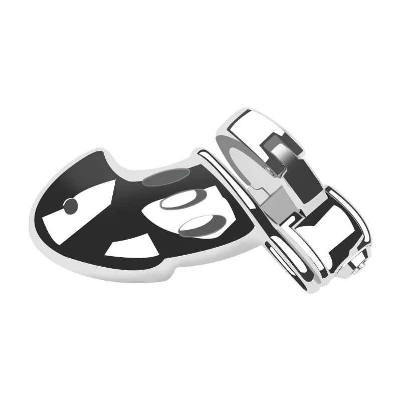 Silver Knight Adjustable Ring Metal Chastity Cage Cock Cage 2.95" by Metal Pleasure Play - Image 3