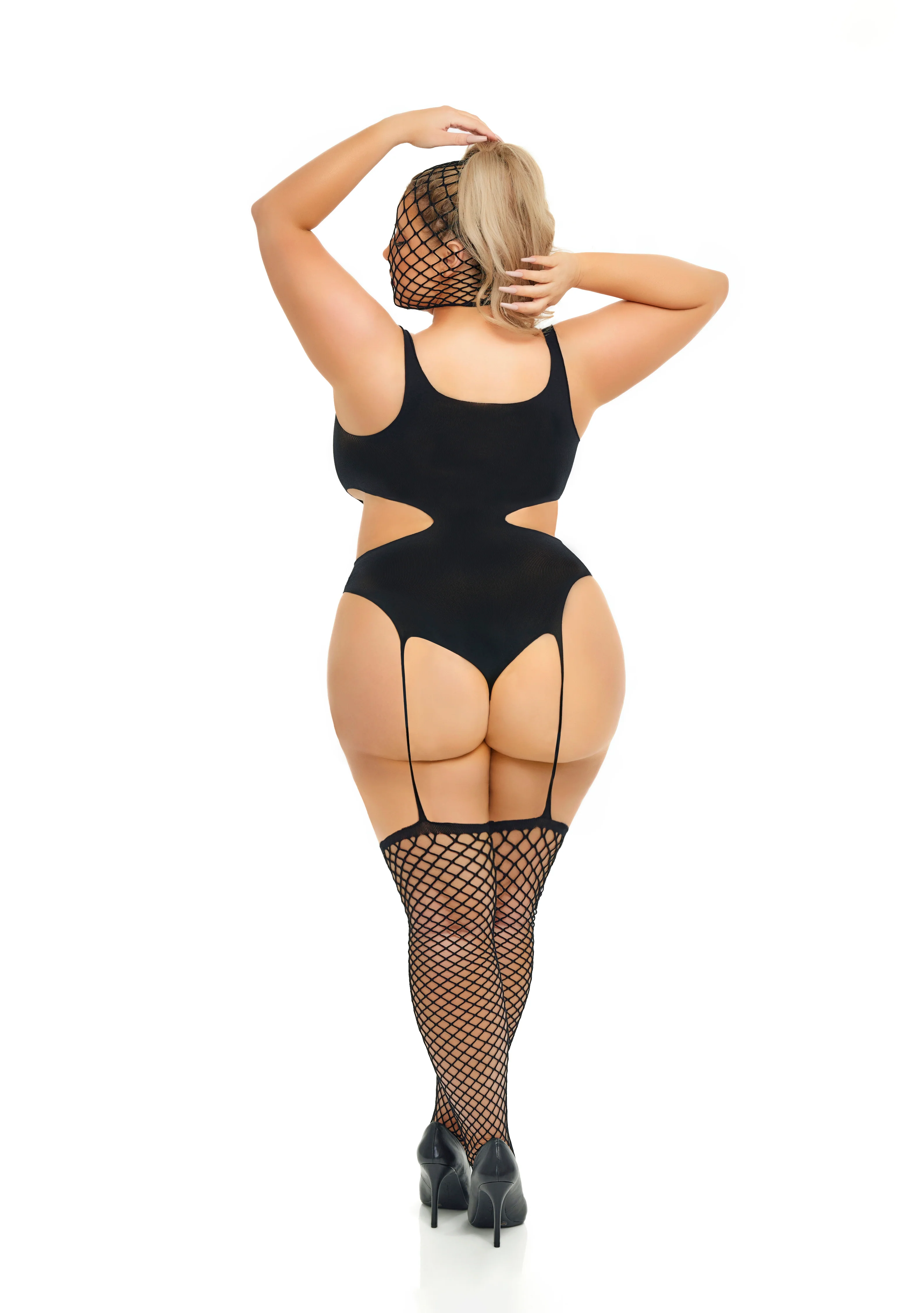 Sin City Bodystocking with Mask, Black, Queen O/S - Image 2