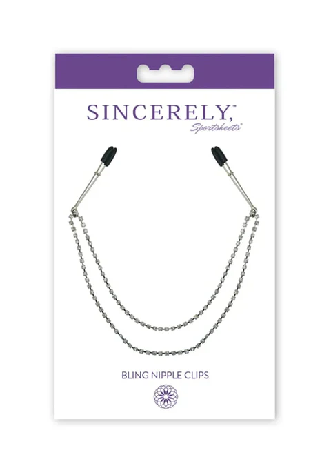 Sincerely Bling Rhinestone Nipple Clips by Sportsheets - Image 4