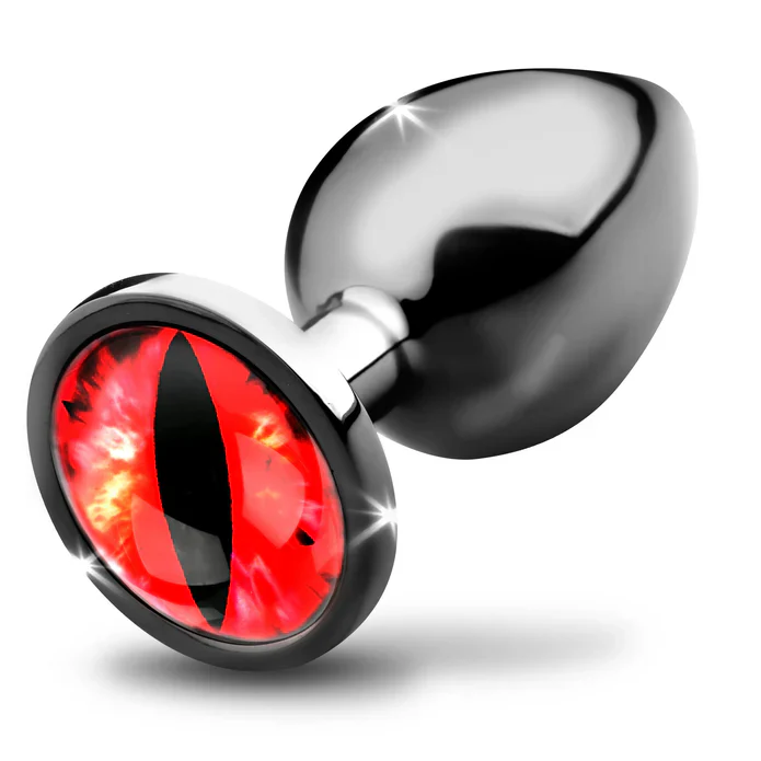 Sinister Eye Red Eye Metal Butt Plug - Large by Creature Cocks