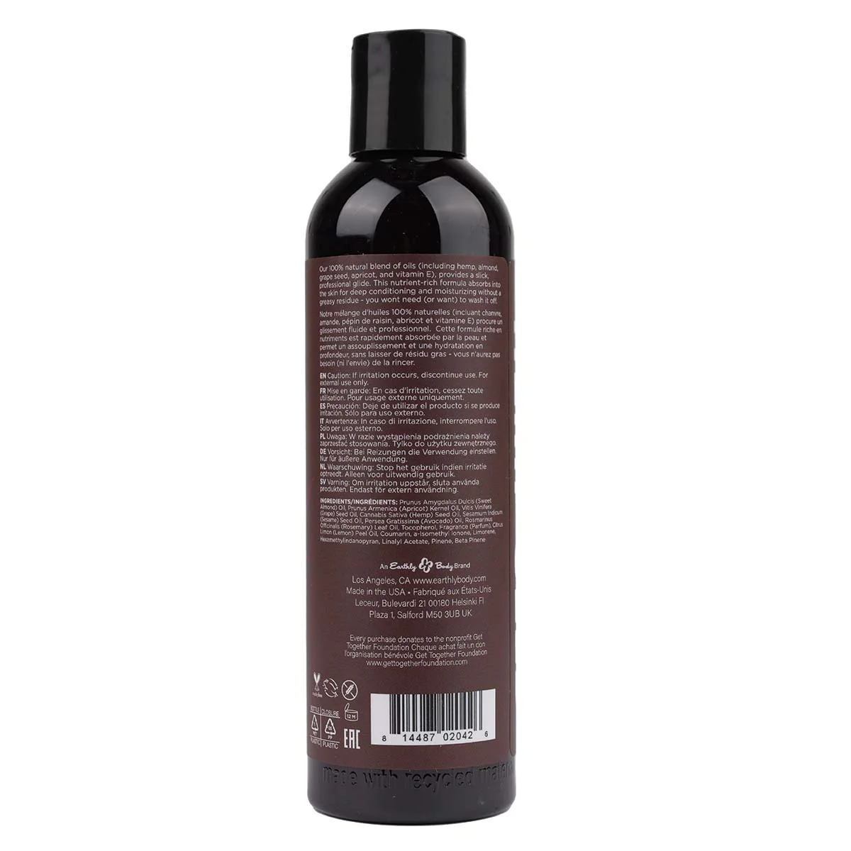 Skinny Dip Scent Hemp Seed CBD Massage and Body Oil 8oz - Image 2